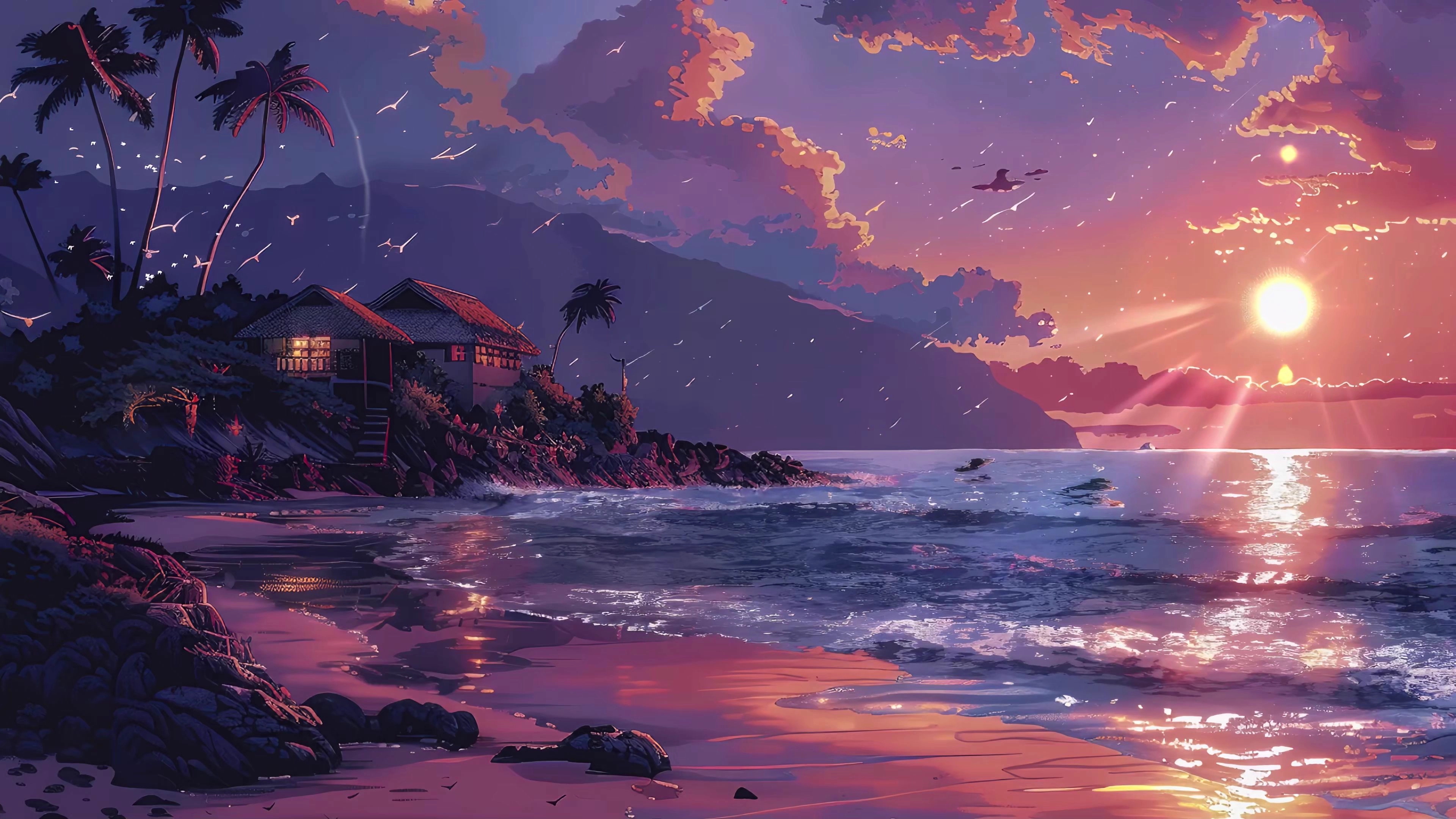 Fading Sun Over Coastline (Live) banner