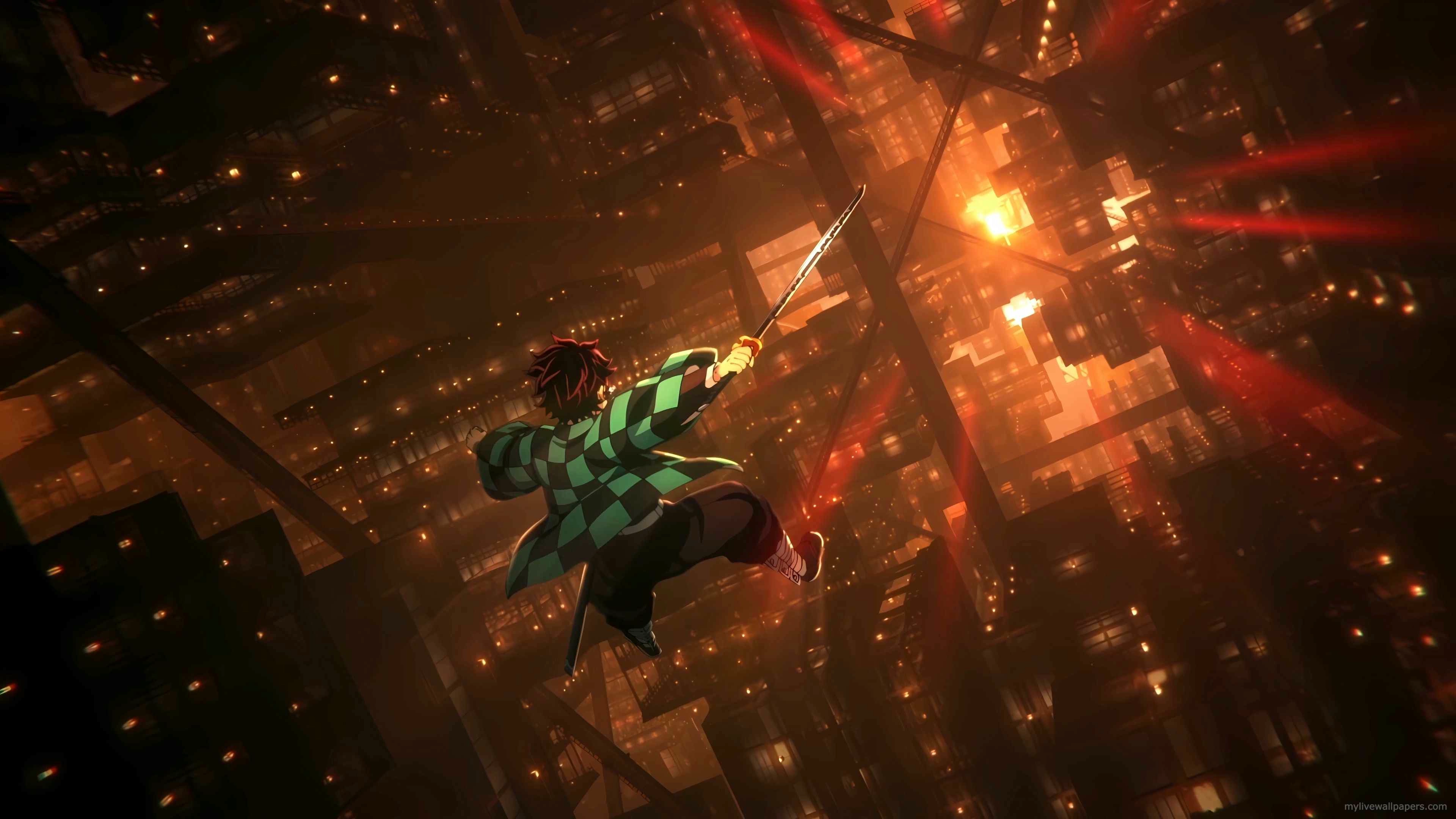 Demon slayer infinity castle (Live) - Wallpaper screenshot - Seelen UI