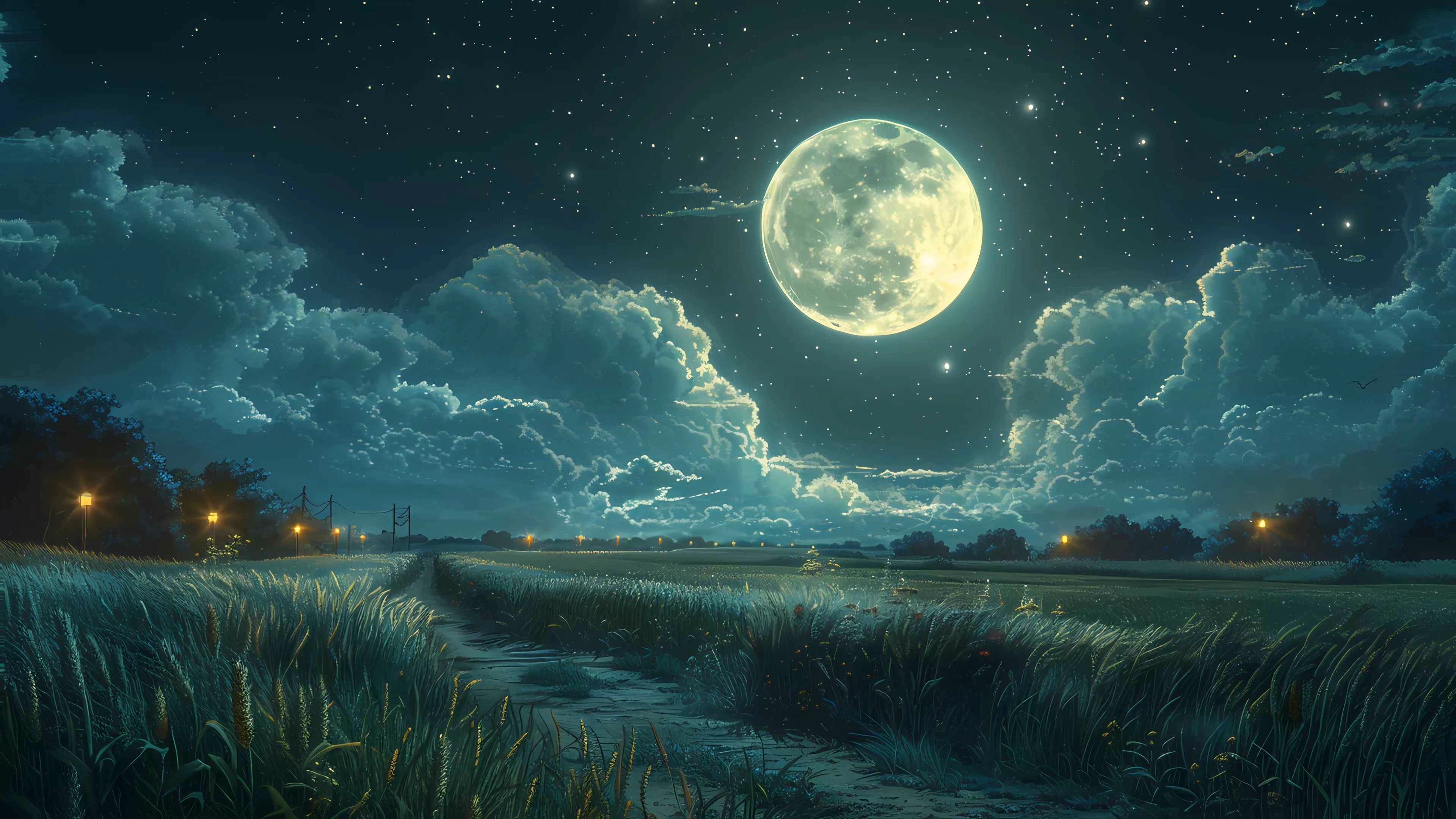 Night Field (Live) - Wallpaper screenshot - Seelen UI
