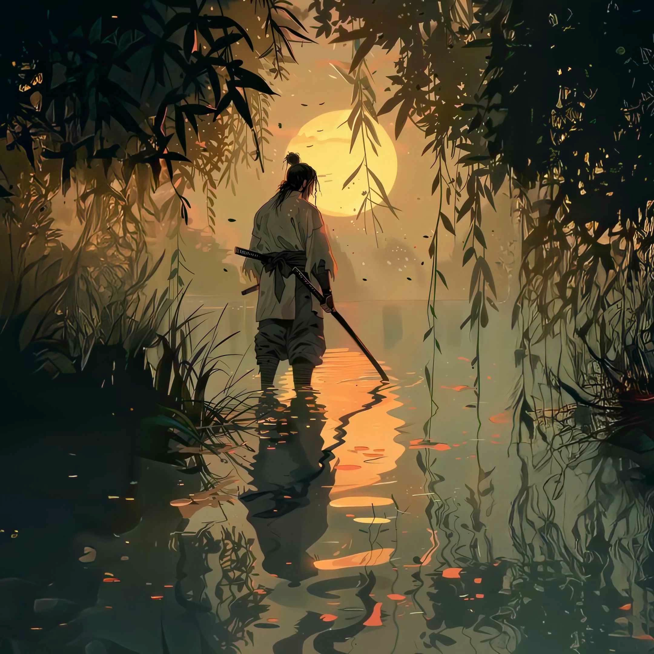 Wandering Samurai Sunset (Live) - Seelen Wallpaper