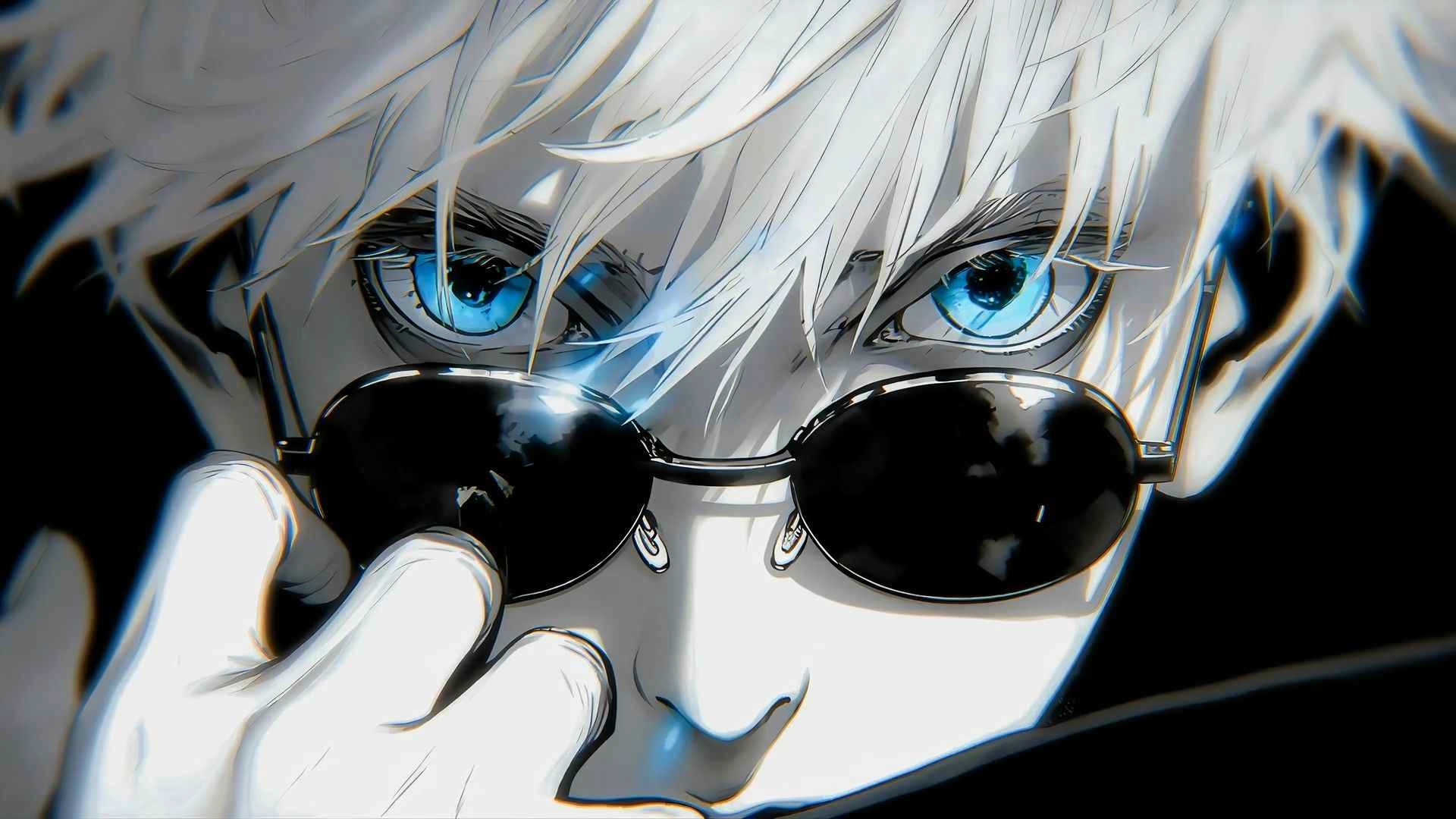 Gojo Blue Eyes (Live) - Wallpaper screenshot - Seelen UI