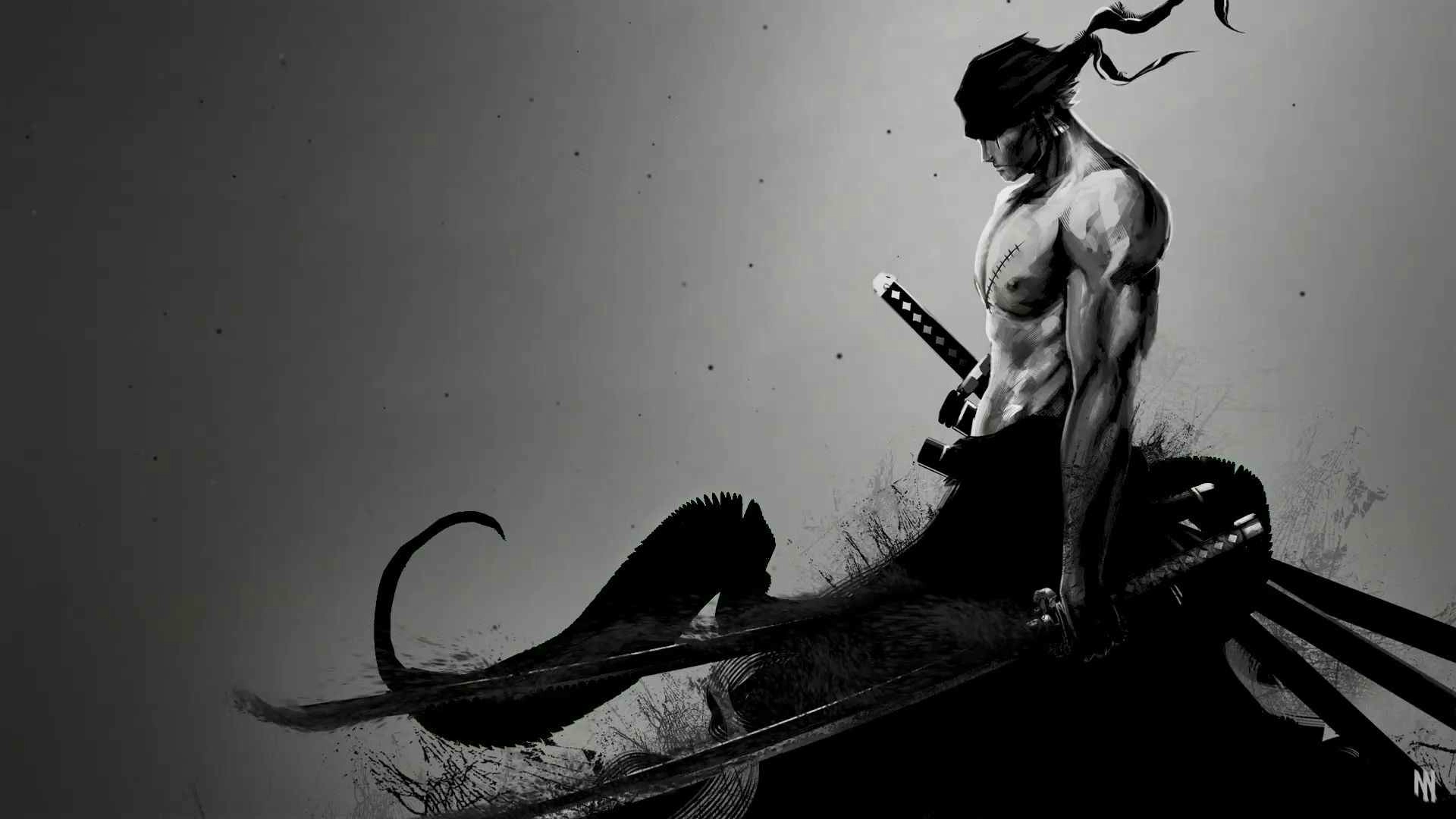 Zoro Black (Live) - Wallpaper screenshot - Seelen UI