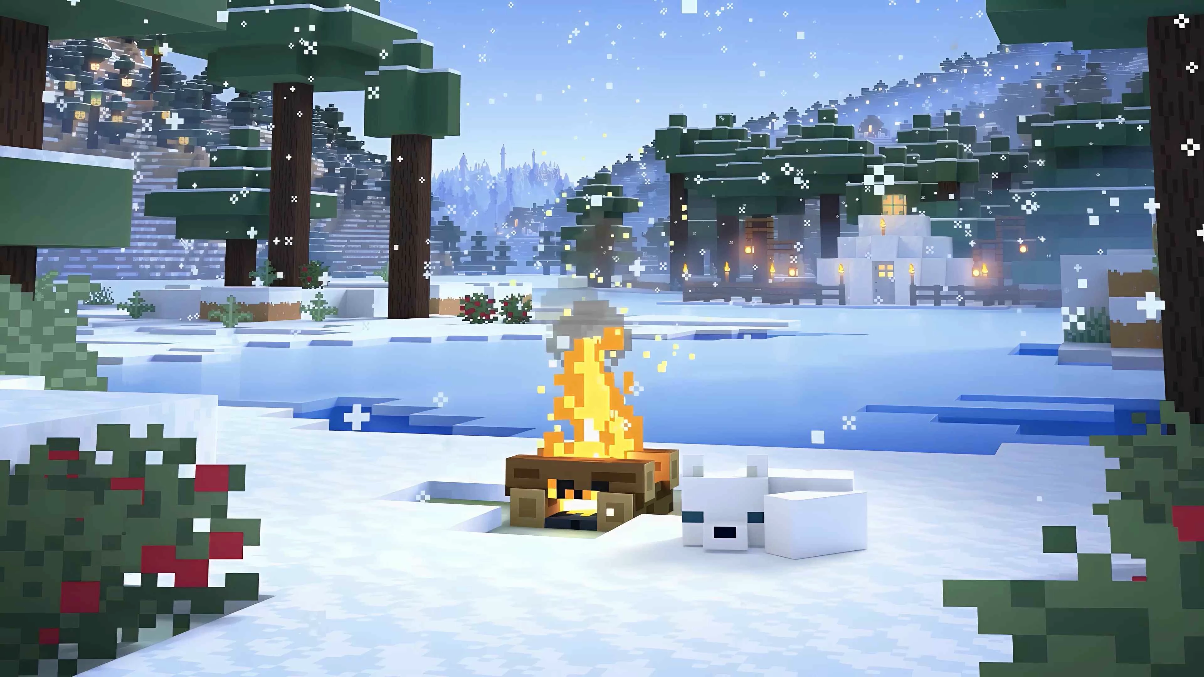 Snow Fox (Snow) - Wallpaper screenshot - Seelen UI