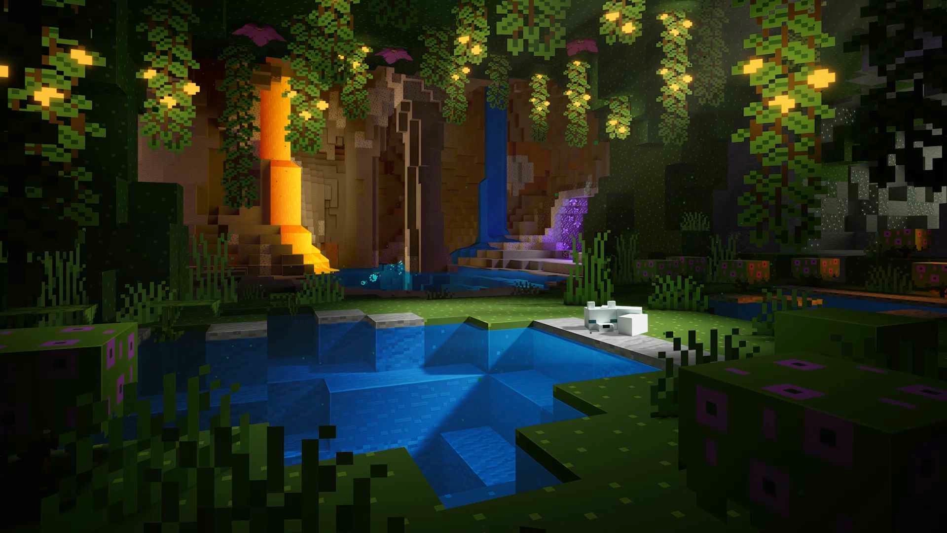 Cave Chill {Minecraft} (Live) - Wallpaper screenshot - Seelen UI
