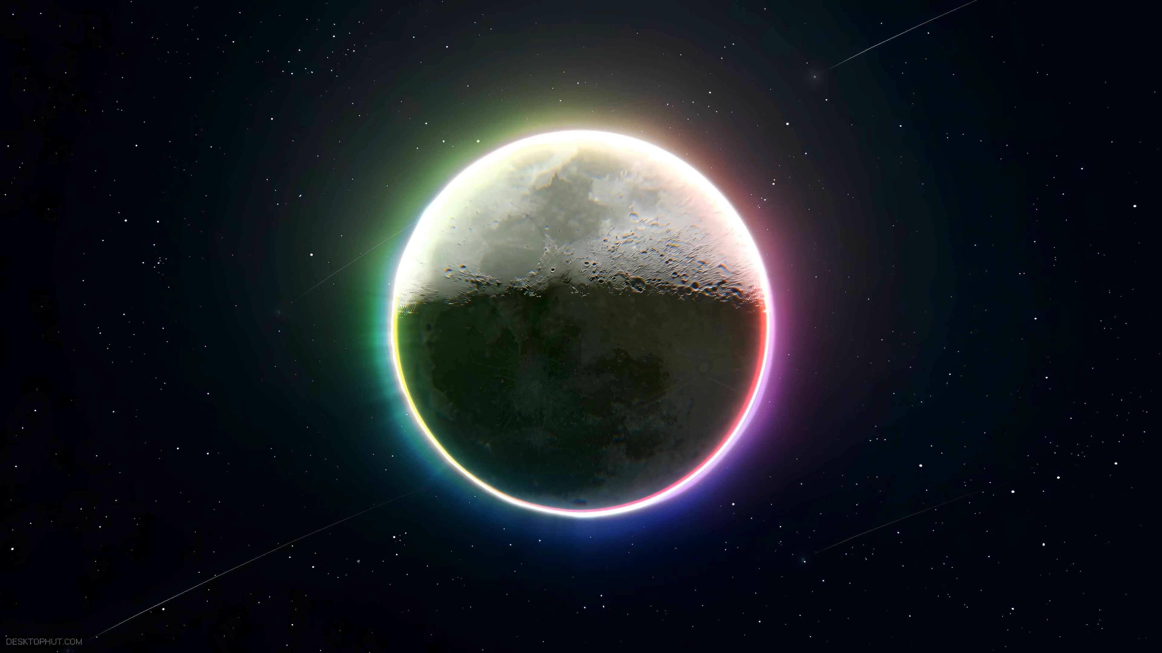 RGB Moon (Live) - Wallpaper screenshot - Seelen UI
