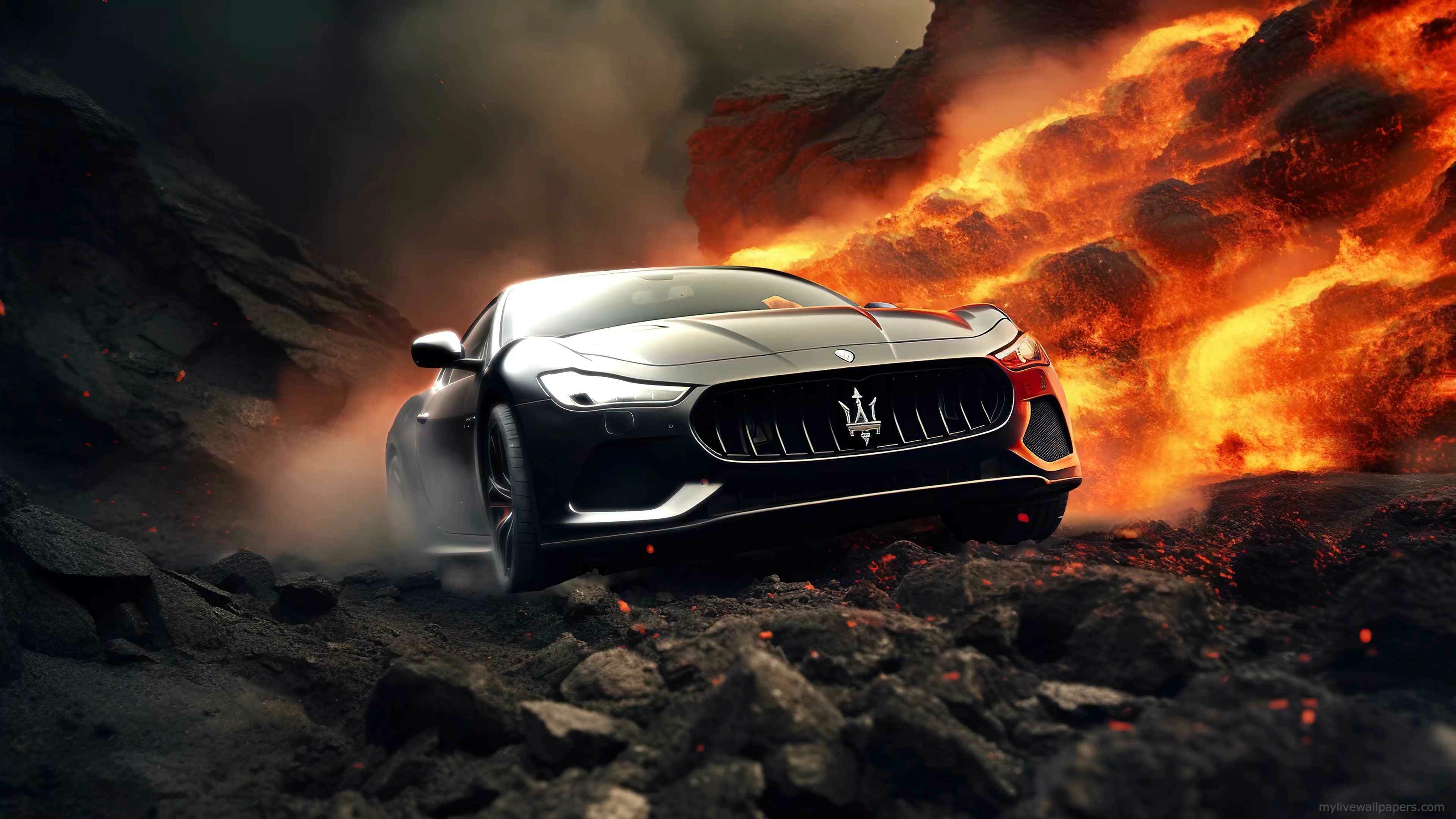 Maserati X Lava (Live) - Wallpaper screenshot - Seelen UI