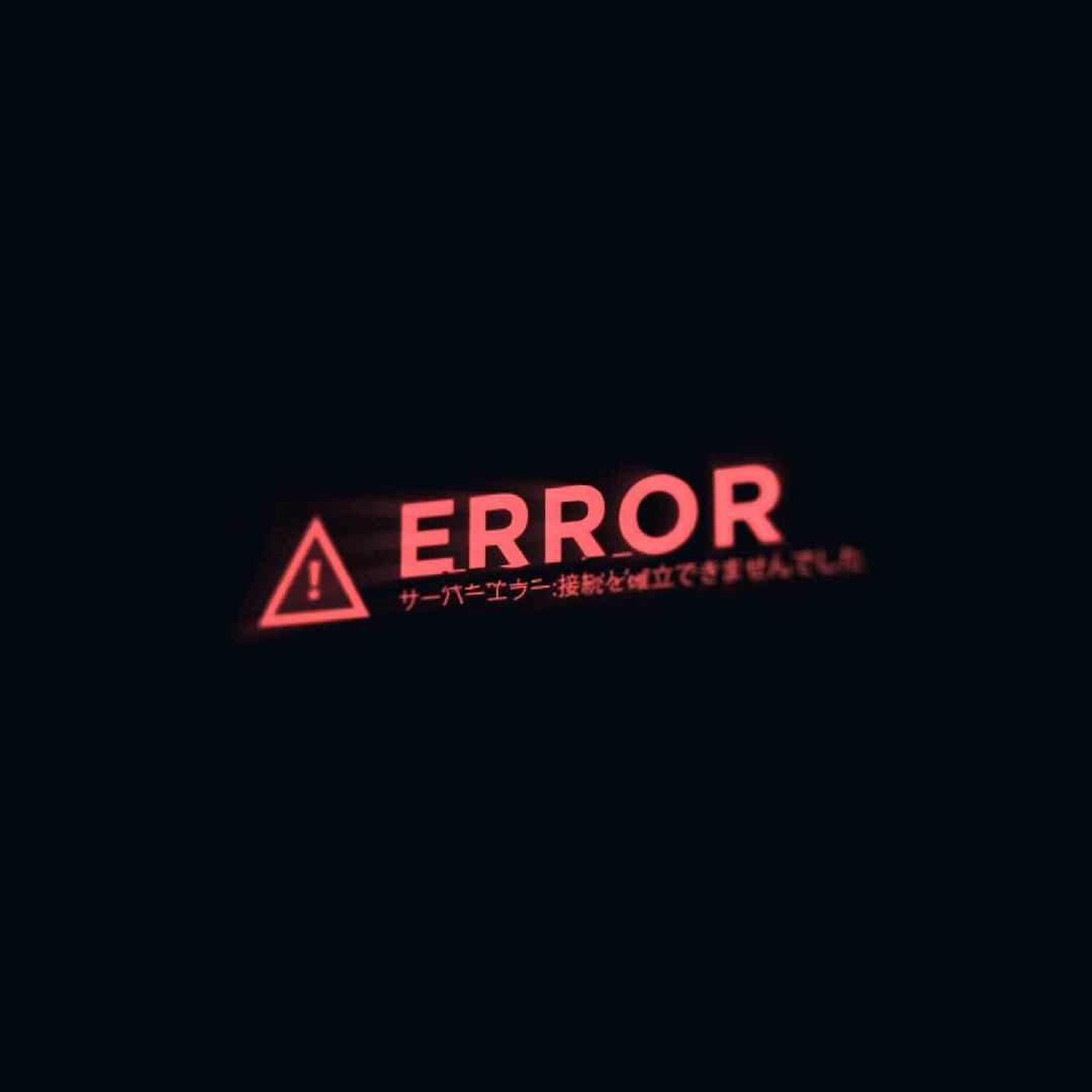 Error Screen Glitch (Live) - Seelen Wallpaper