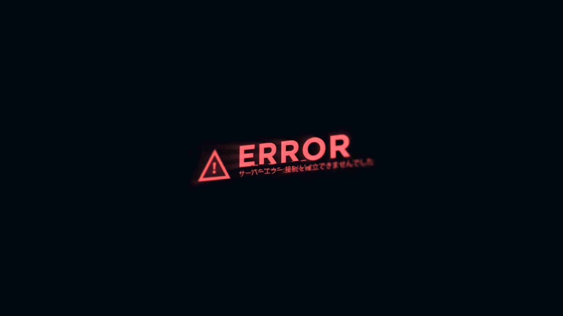 Error Screen Glitch (Live) - Wallpaper screenshot - Seelen UI