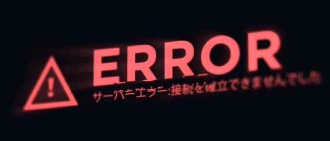 Error Screen Glitch (Live) banner