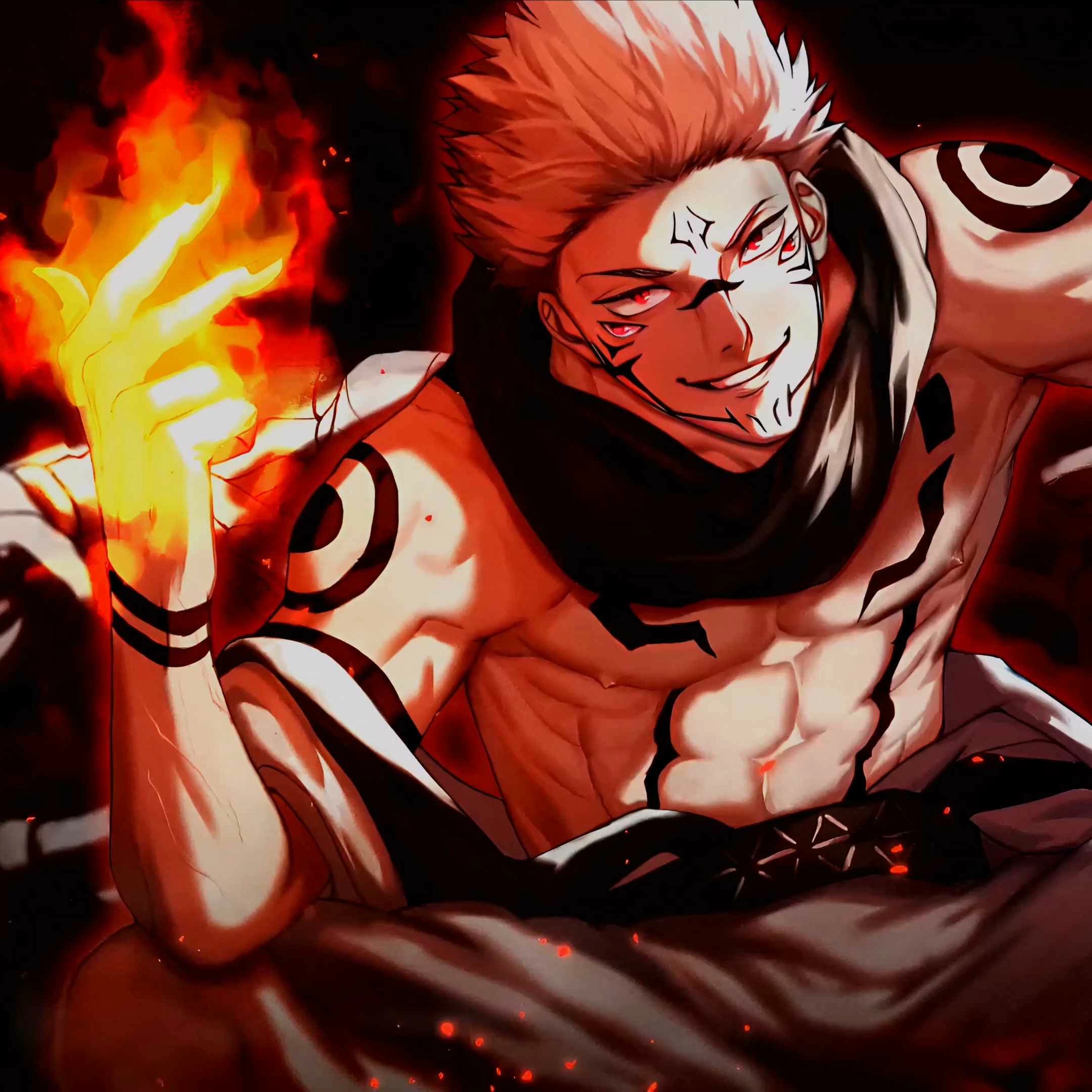 Sukuna's flame technique (Motion) - Seelen Wallpaper
