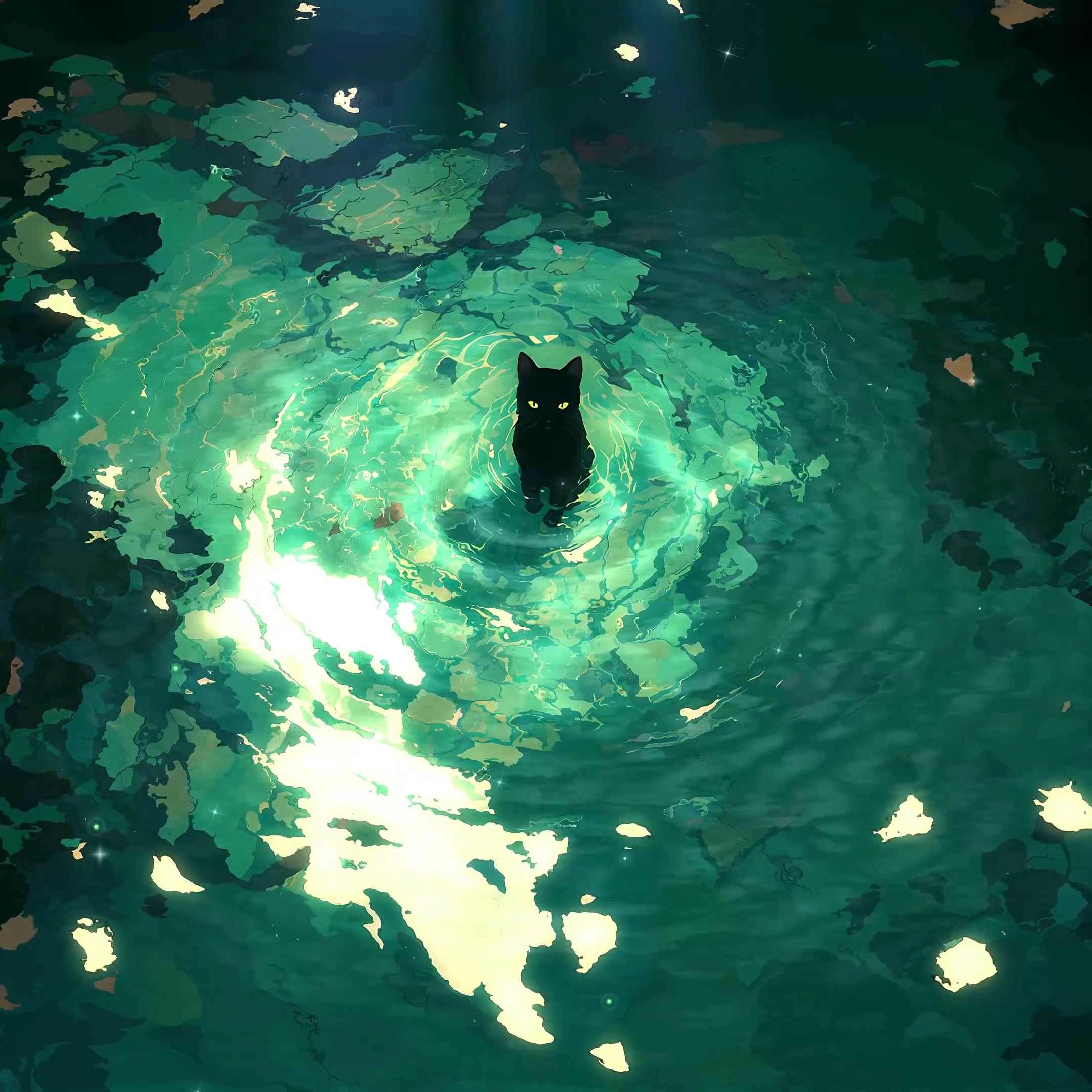 Cat Pond (Live) - Seelen Wallpaper