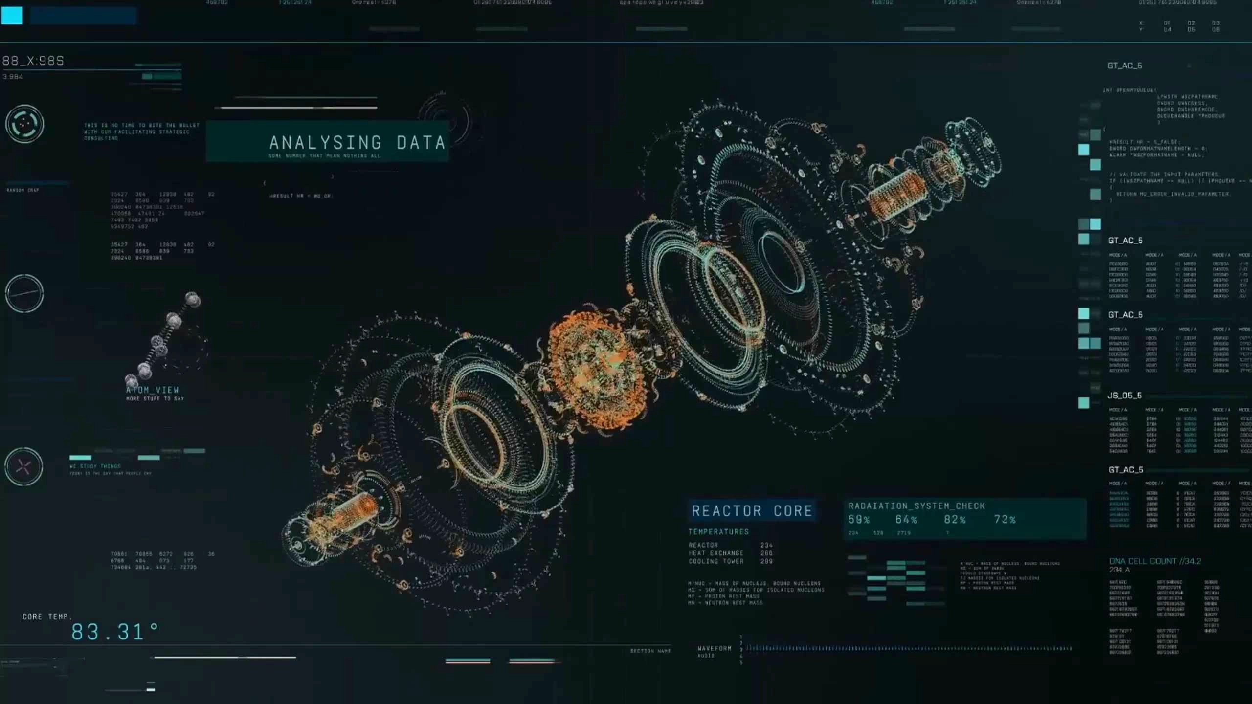 Futuristic Hud Interface (Live) - Wallpaper screenshot - Seelen UI