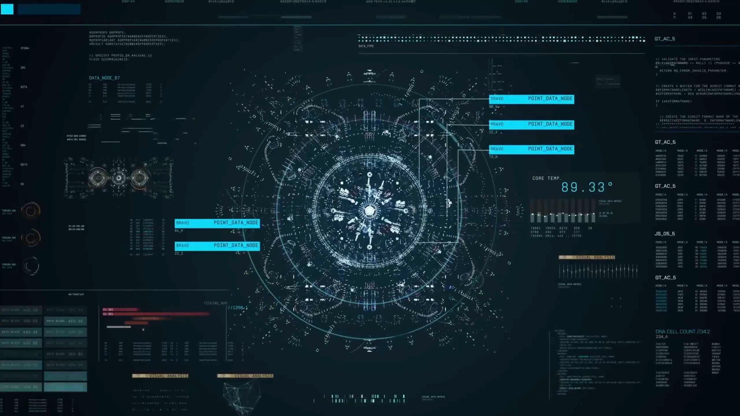 Futuristic Hud Interface (Live) - Wallpaper screenshot - Seelen UI