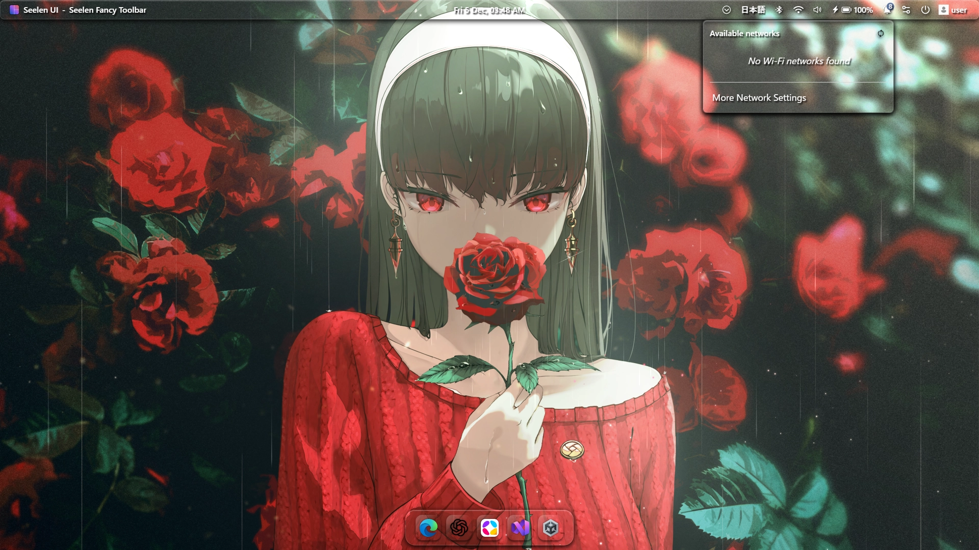 Clean Glass Modules & System Tray - Theme screenshot - Seelen UI