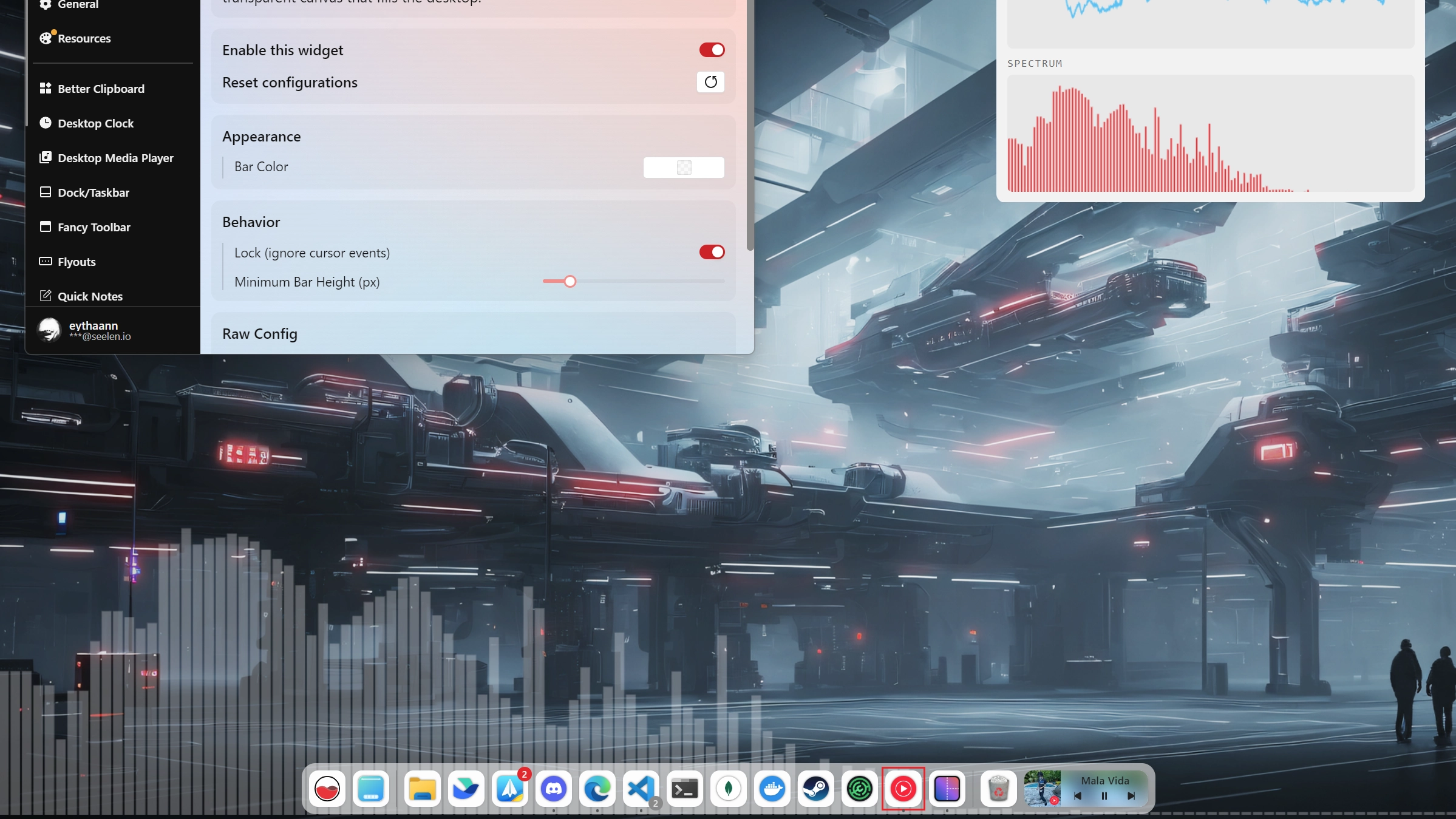 Dalga formu - Widget screenshot - Seelen UI