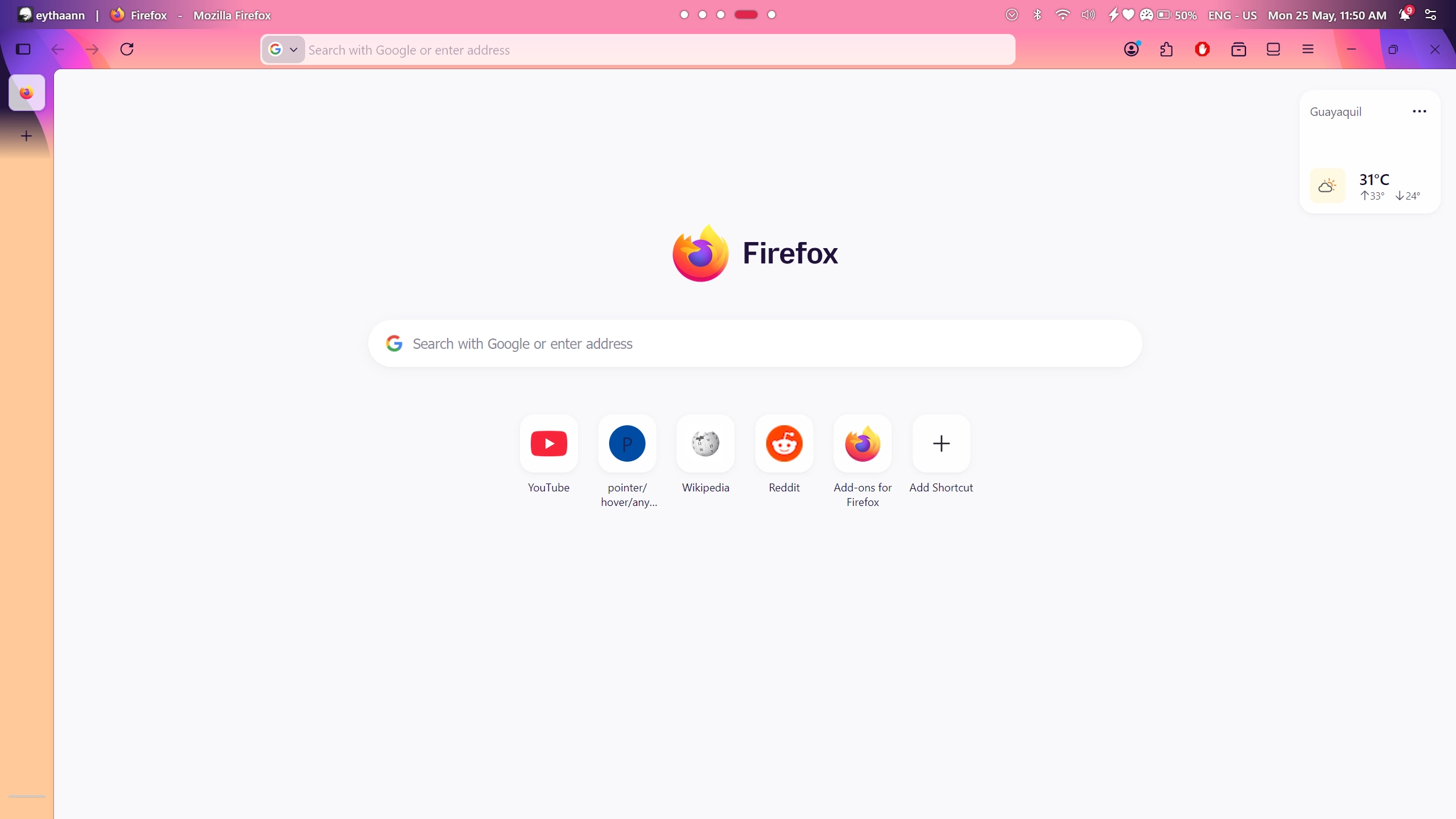 Dynamisk verktygsfältsfärg - Theme screenshot - Seelen UI