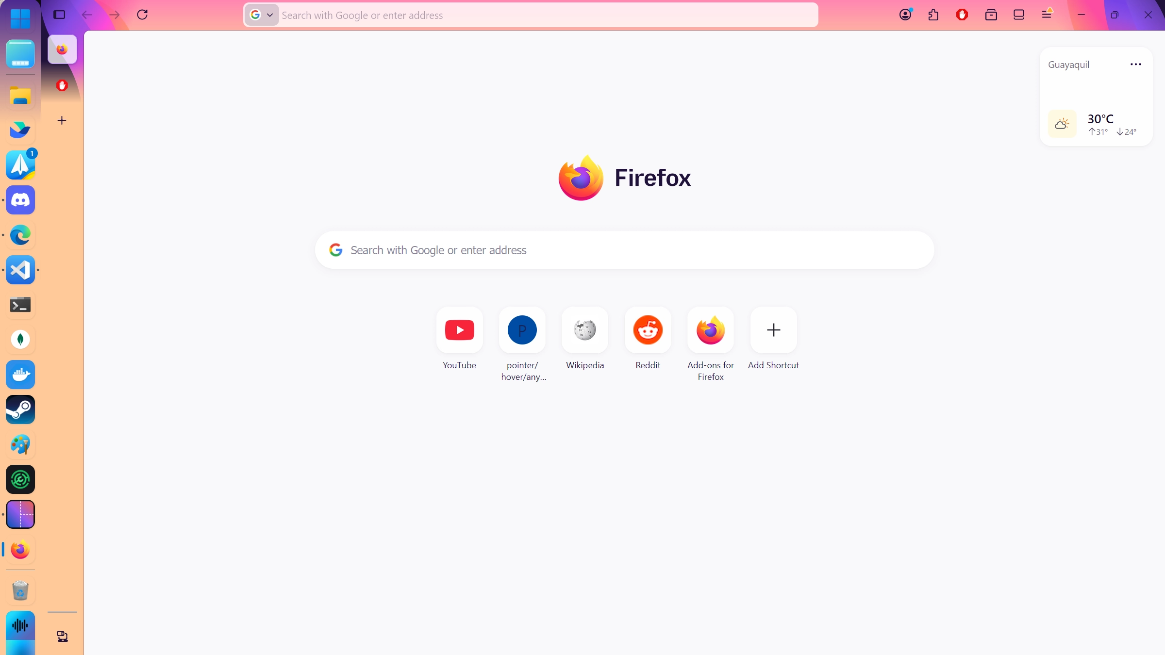 Rangi ya Upau wa Kazi Inayobadilika - Theme screenshot - Seelen UI