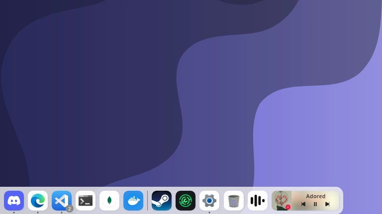 Dock-golfvorm (mini) - Plugin screenshot - Seelen UI