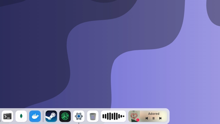 Dock-golfvorm - Plugin screenshot - Seelen UI
