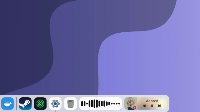 Dock-golfvorm (groot) - Plugin screenshot - Seelen UI