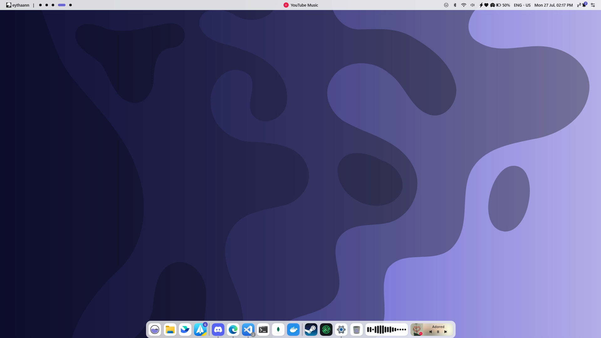Dock-golfvorm (groot) - Plugin screenshot - Seelen UI
