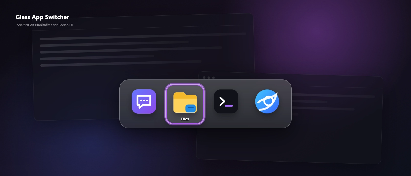 Glass App Switcher banner
