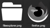Black and White Icon Pack - IconPack screenshot - Seelen UI