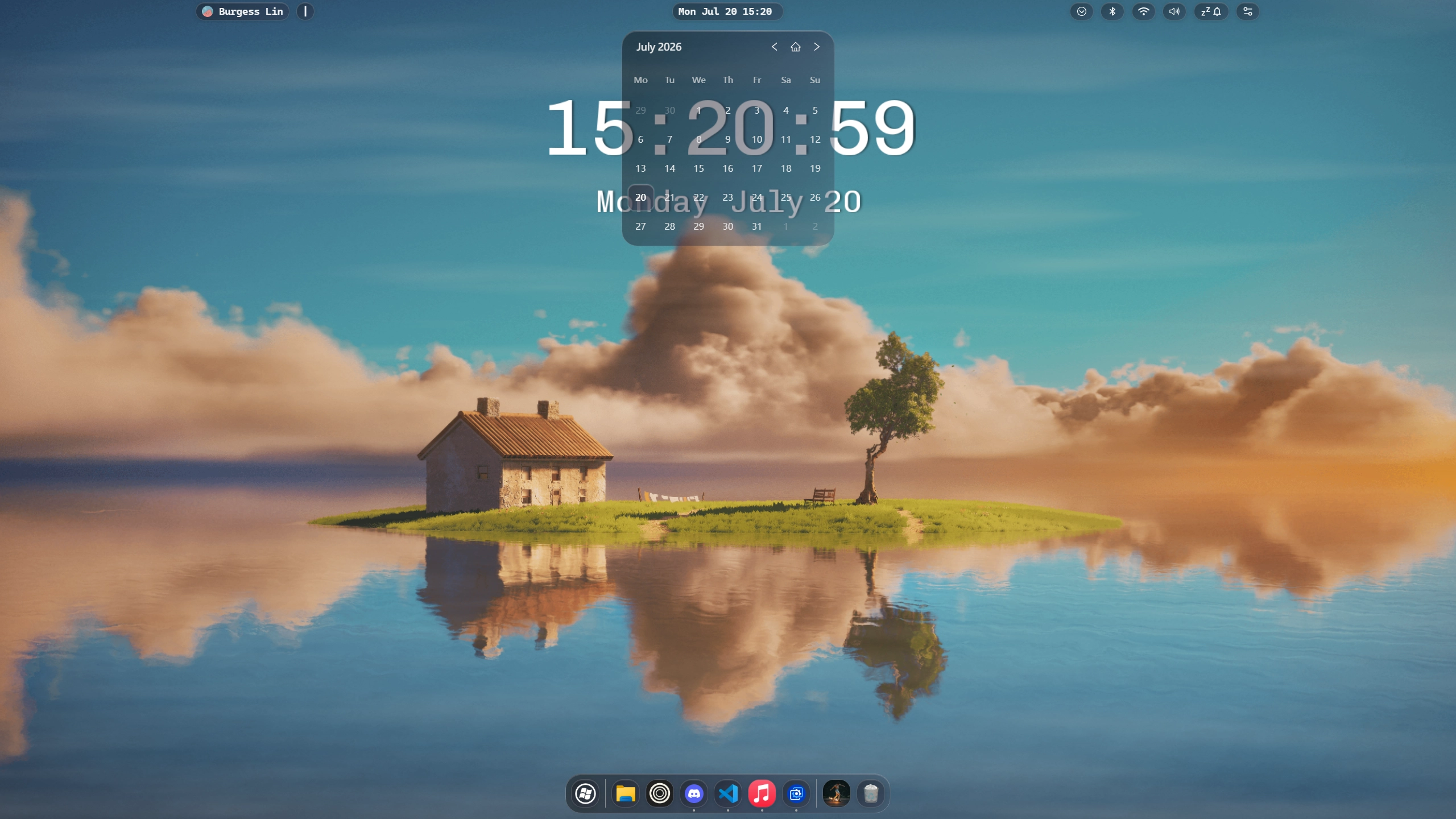 Aurora Glass - Theme screenshot - Seelen UI