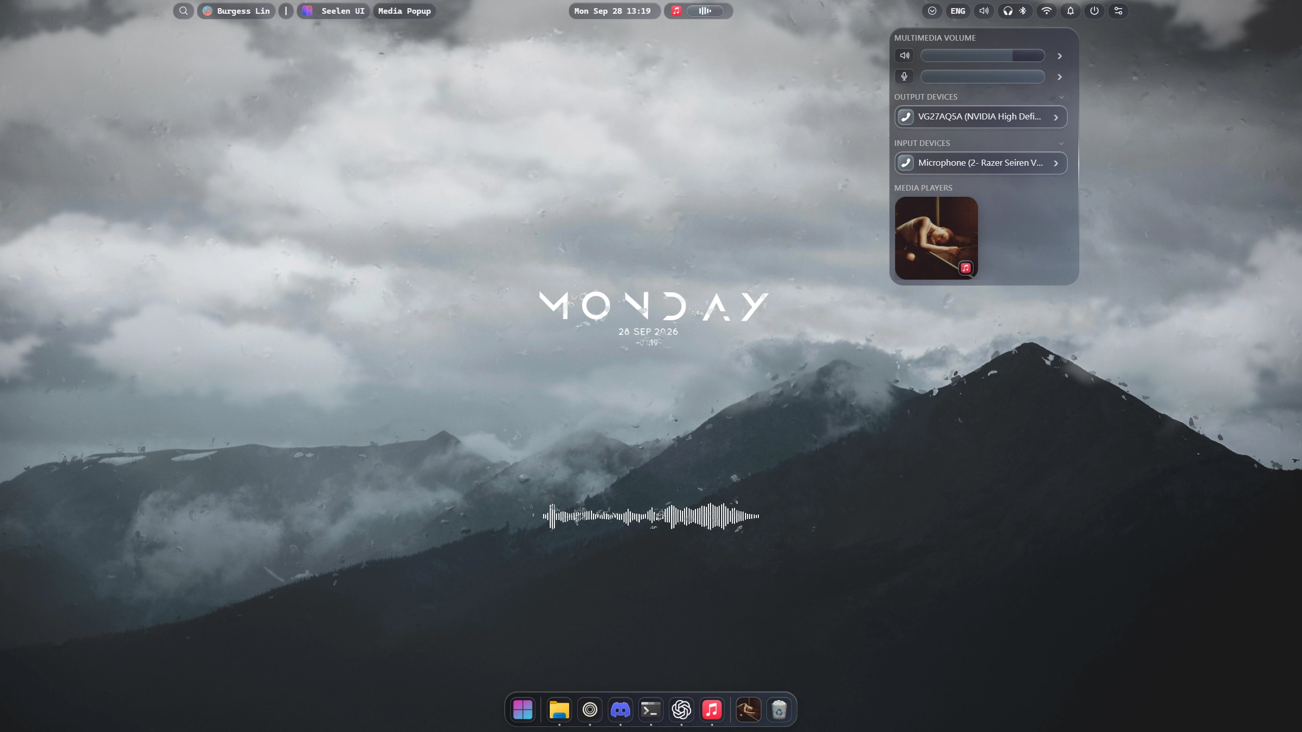 Aurora Glass - Theme screenshot - Seelen UI