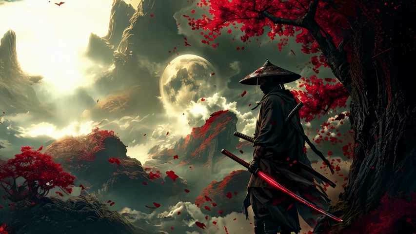 samurai - Wallpaper screenshot - Seelen UI