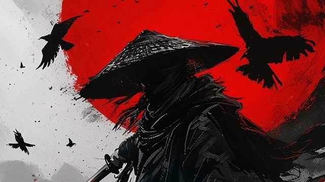 Samurai Crepusculo - Wallpaper screenshot - Seelen UI