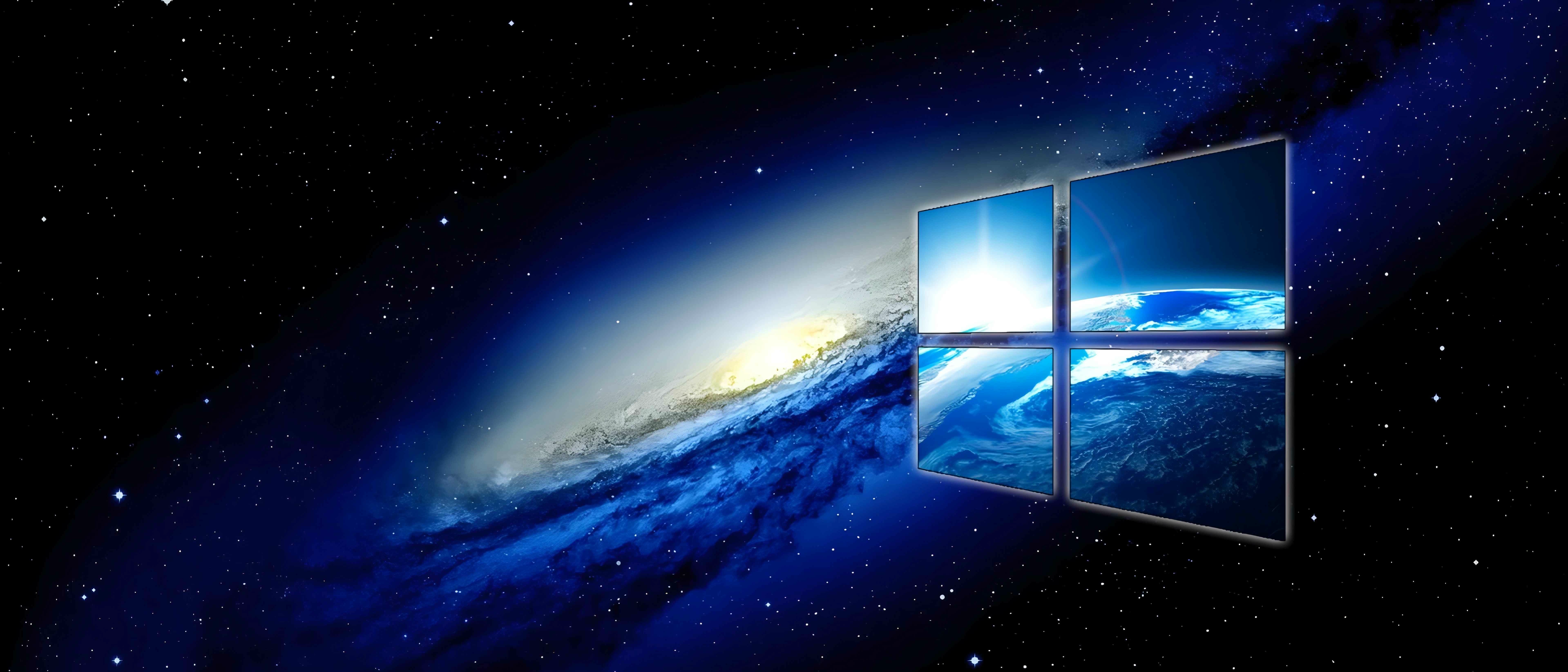 Galaxy Windows 10 Wallpaper banner