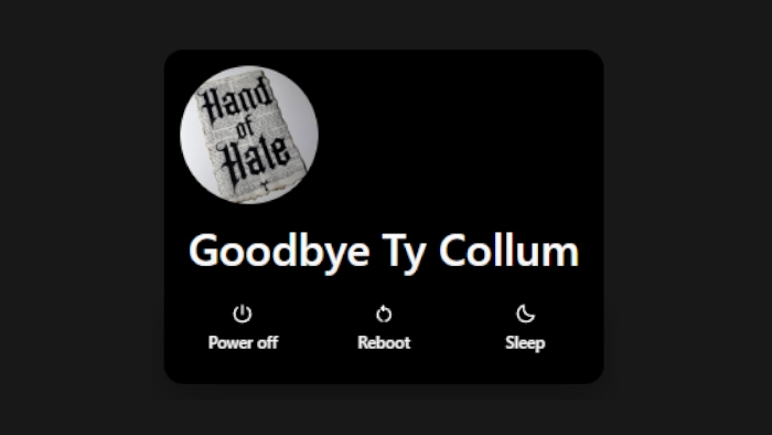 Minimal Power Menu - Theme screenshot - Seelen UI