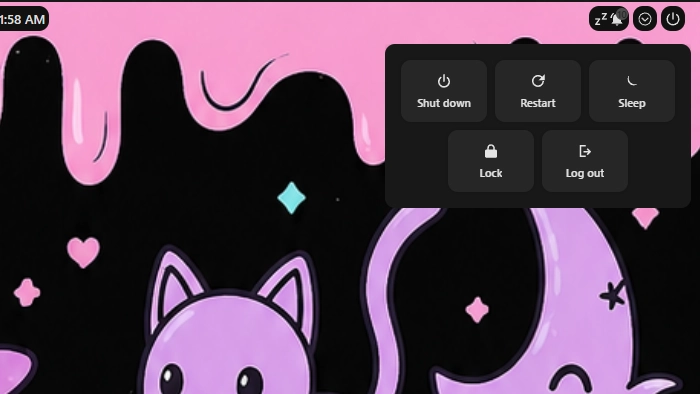 Minimal Power Menu - Widget screenshot - Seelen UI