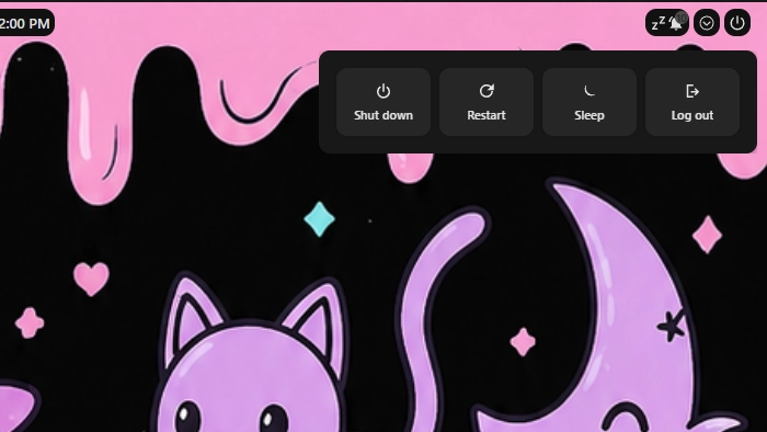 Minimal Power Menu - Widget screenshot - Seelen UI