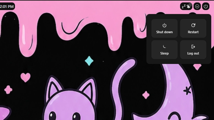 Minimal Power Menu - Widget screenshot - Seelen UI