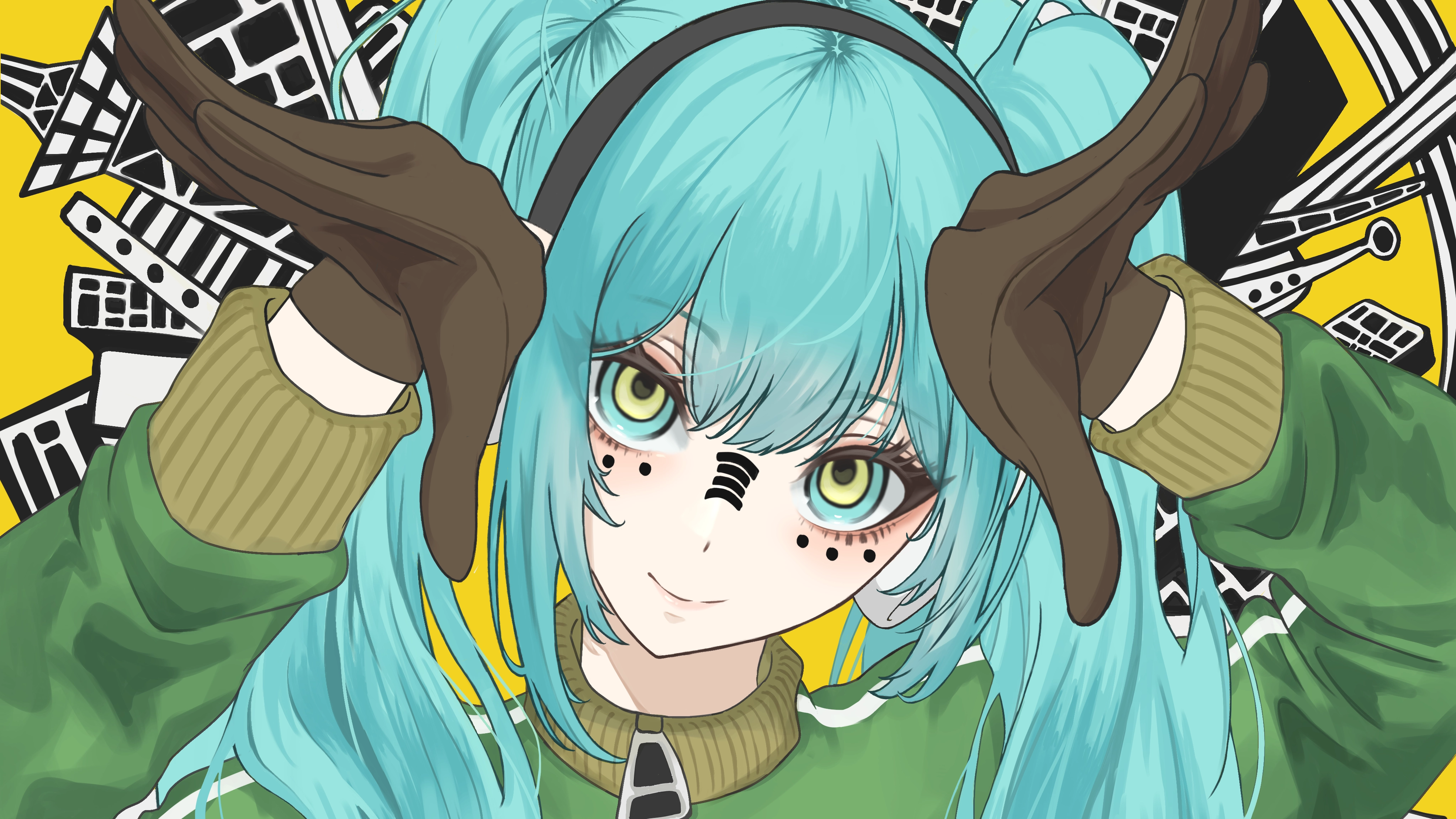 Miku Matryoska - Wallpaper screenshot - Seelen UI