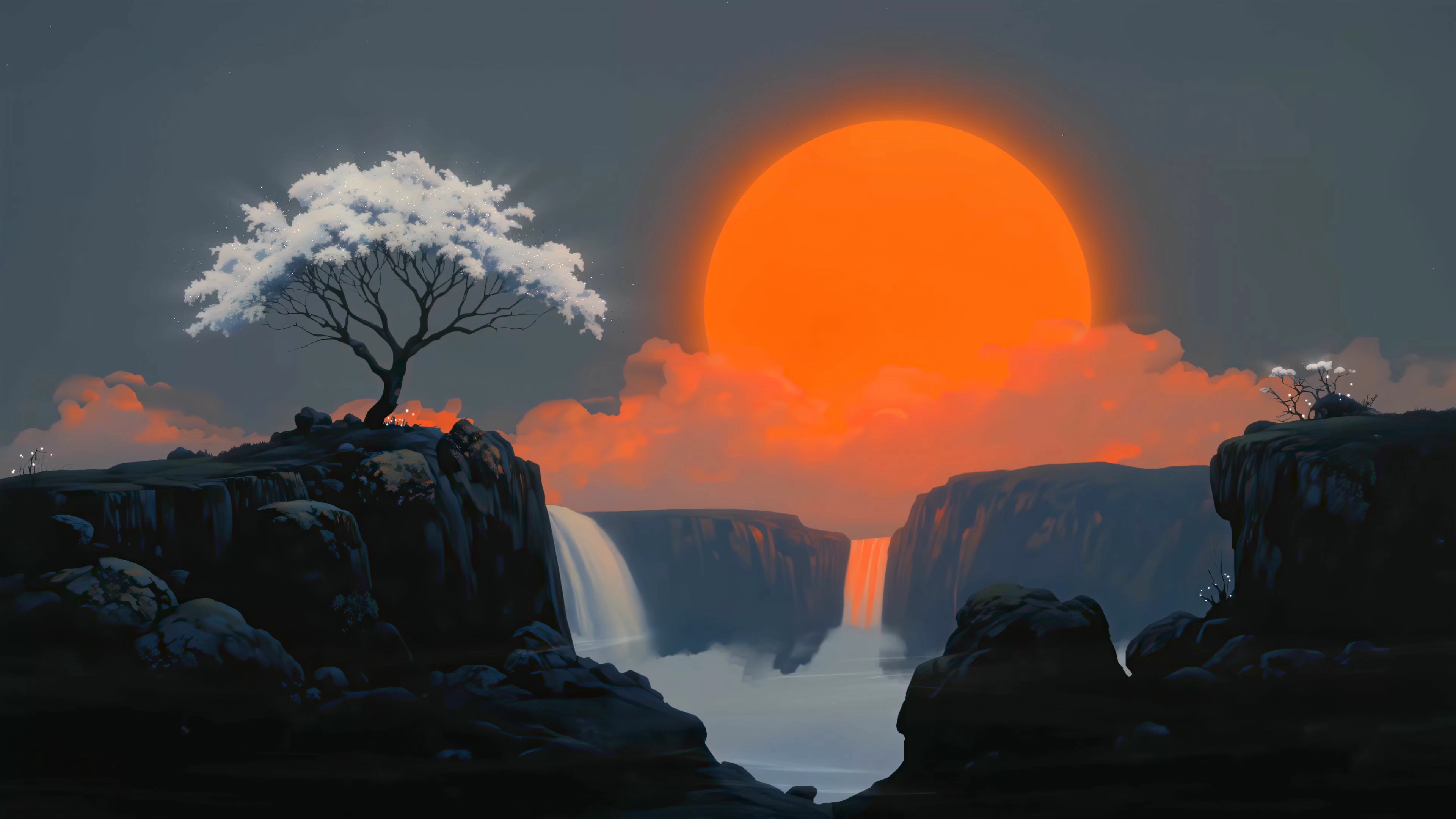 Orange sun - Animated banner
