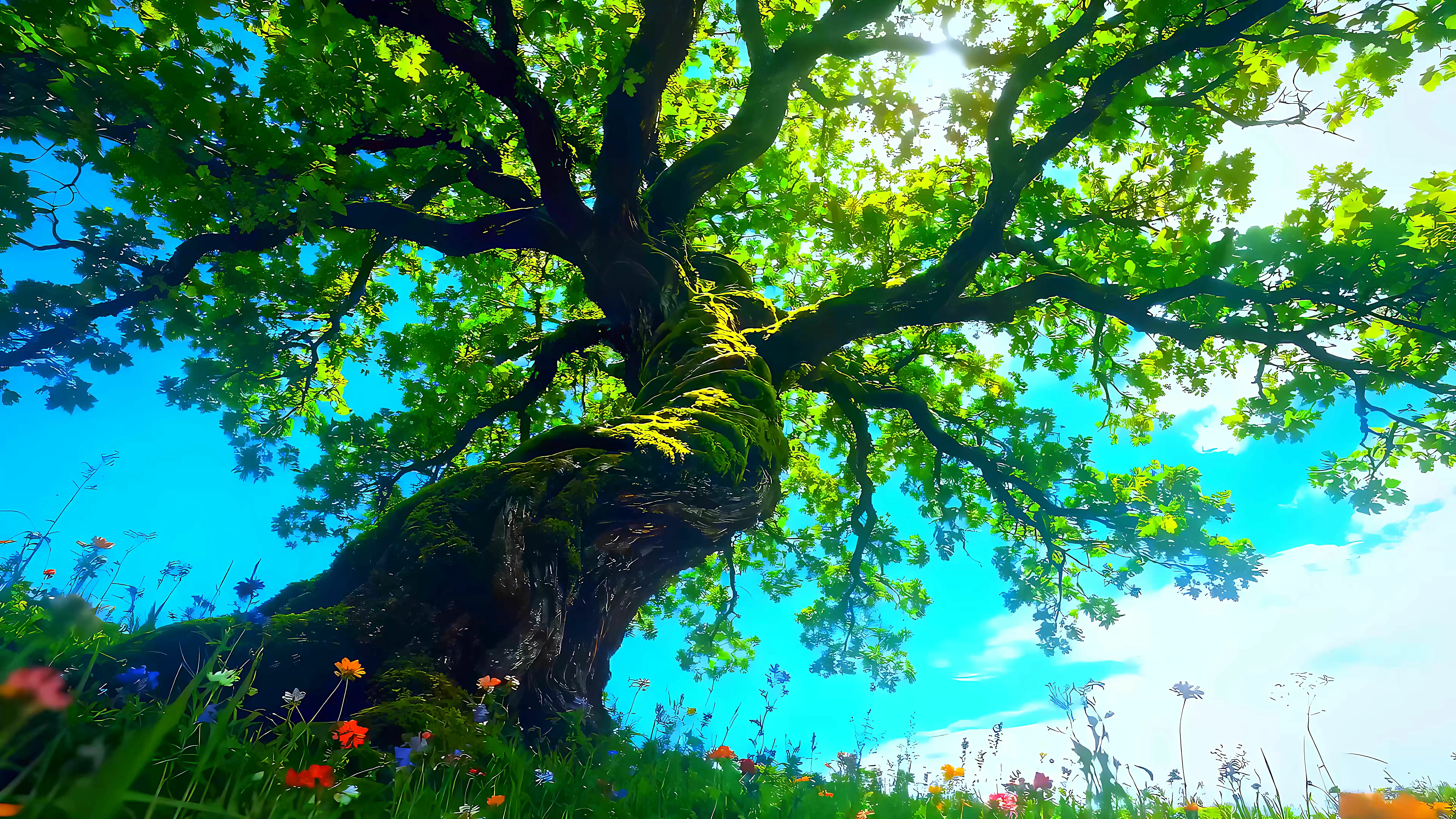 Green nature banner