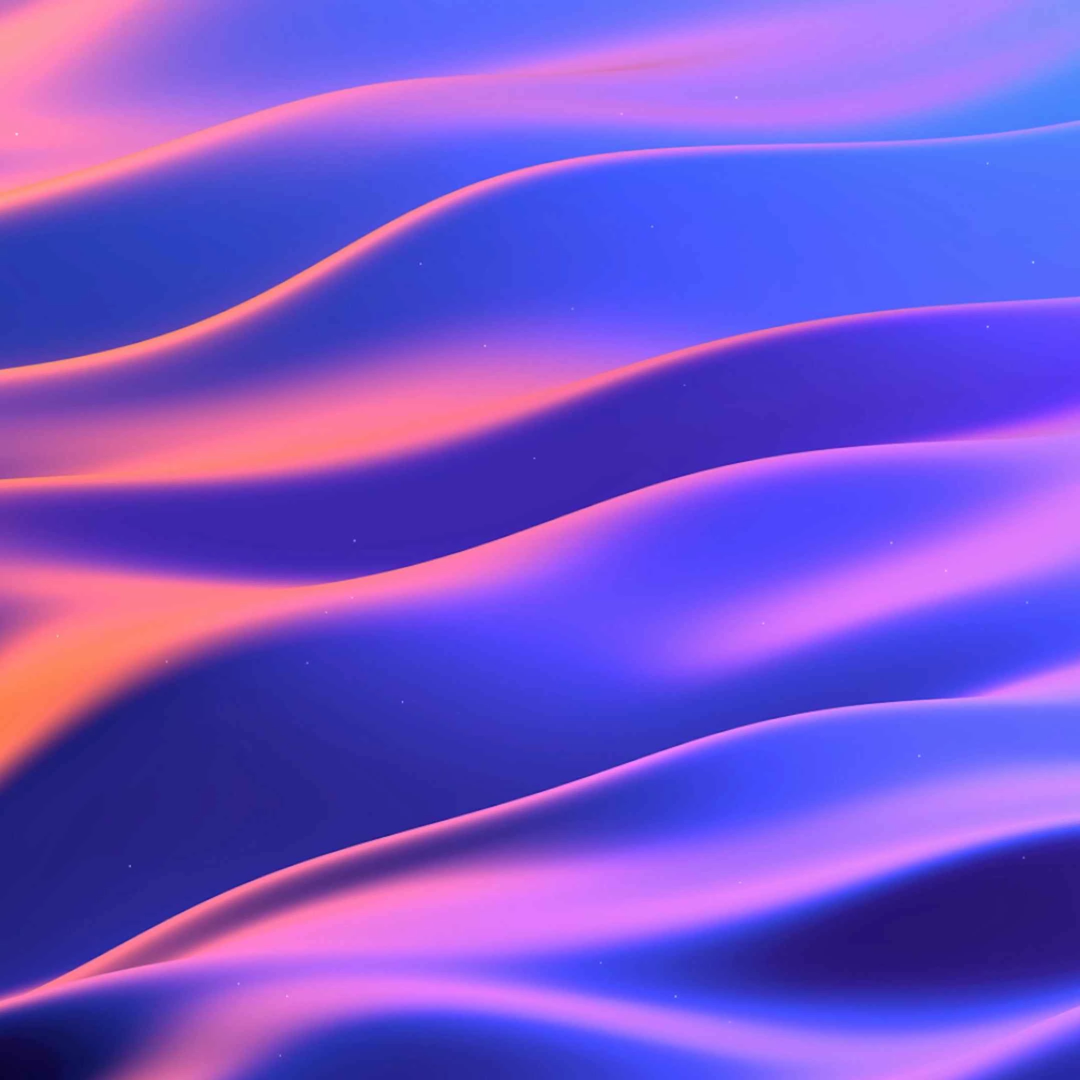 Gradient waves - Seelen Tapete