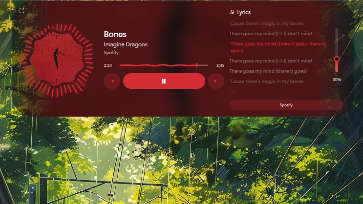 Dropdown Media - Widget screenshot - Seelen UI
