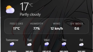 Weather Widget - Widget screenshot - Seelen UI