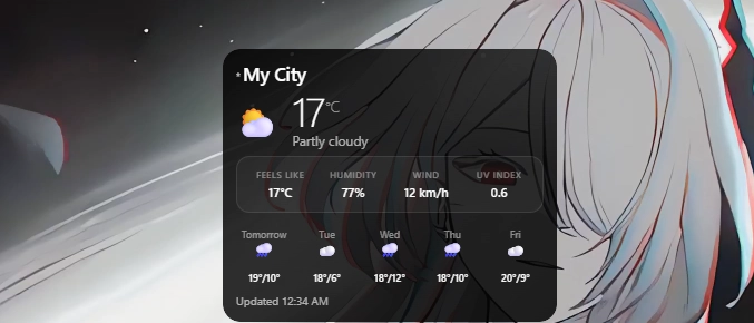 Weather Widget banner