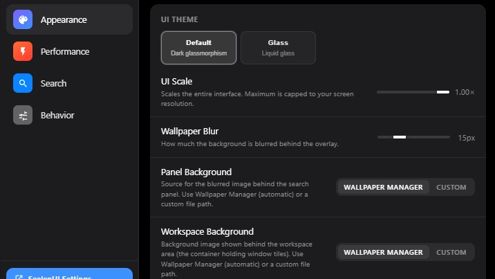 Ultra Mega Giga Super Duper Launcher 3000 - Widget screenshot - Seelen UI